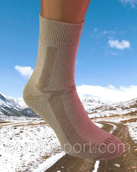 Жіночі термошкарпетки зимові лікувально-профілактичні Batepo SilTex bej 39-42