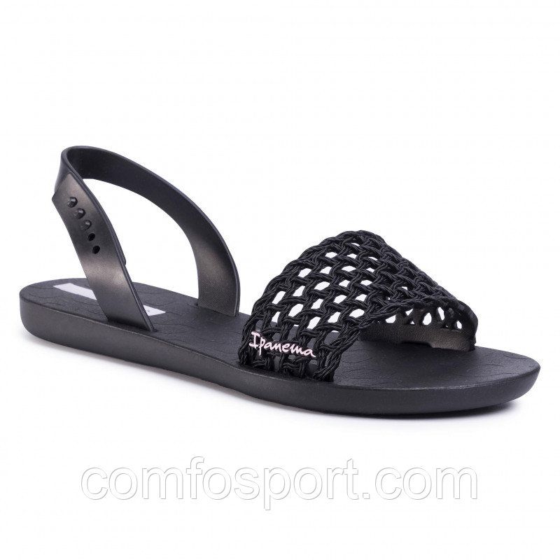 Женские сандалии босоножки Ipanema Breezy Sandal Fem 82855-20766 чёрные оригинал Бразилия