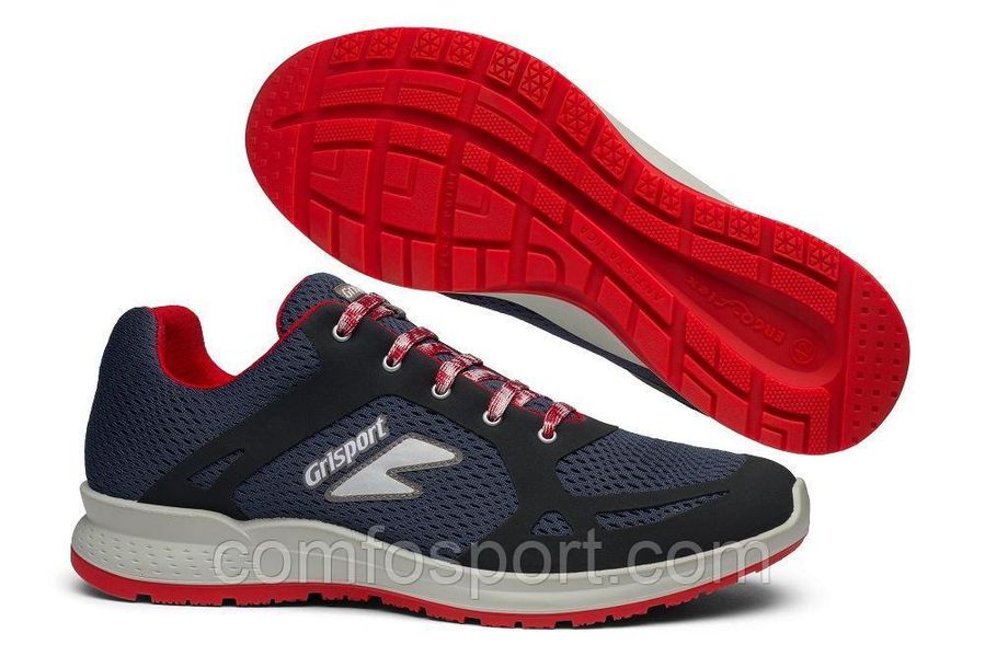Літні кросівки Grisport 42805 ErgoFlex сині з червоним 42