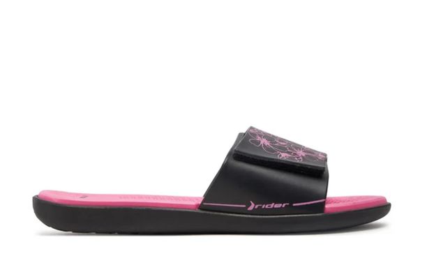 Жіночі шльопанці сланці Rider Pool 83502-AR351 чорні з рожевим 39